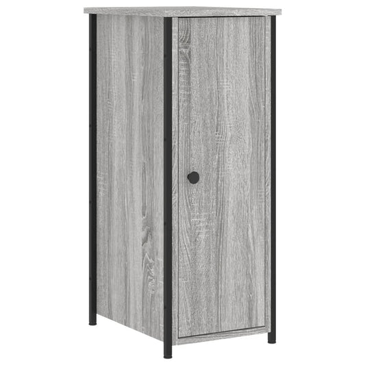 vidaXL Bedside Cabinet Grey Sonoma 32x42x80 cm Engineered Wood