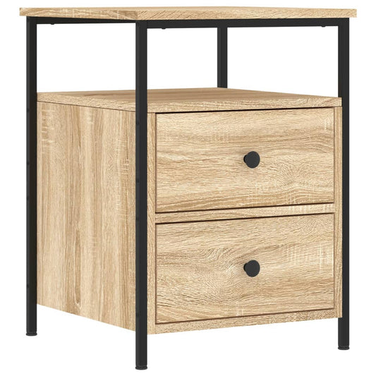 vidaXL Bedside Cabinet Sonoma Oak 44x45x60 cm Engineered Wood