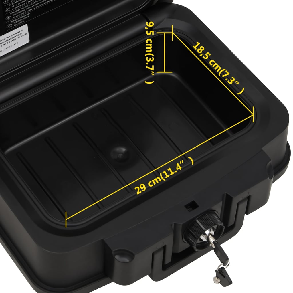 vidaXL Safe Box Black 38x32,5x16,5 cm
