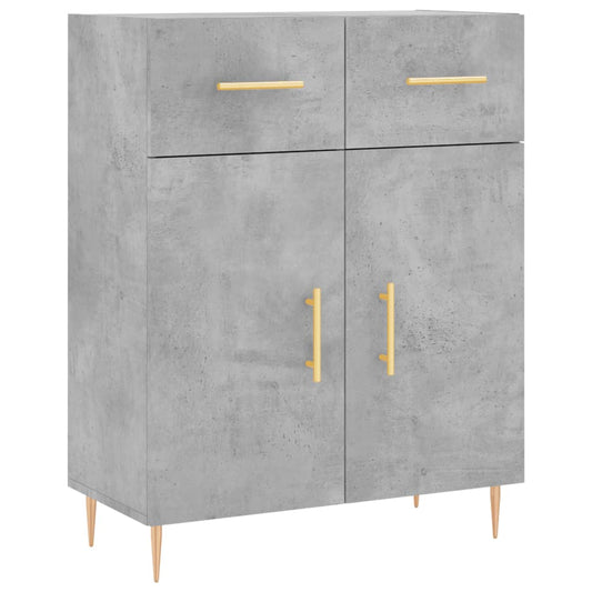 vidaXL Sideboard Concrete Grey 69,5x34x90 cm Engineered Wood