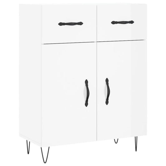 vidaXL Sideboard High Gloss White 69,5x34x90 cm Engineered Wood