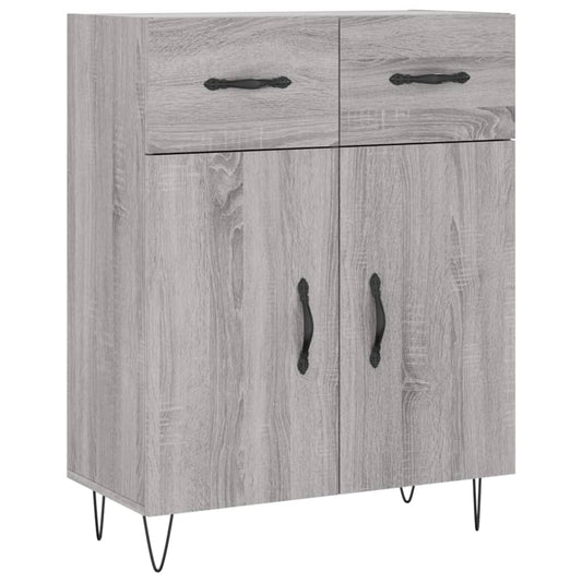 vidaXL Sideboard Grey Sonoma 69,5x34x90 cm Engineered Wood