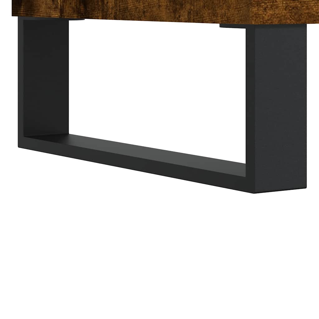 vidaXL Sideboard Smoked Oak 69,5x34x90 cm Engineered Wood