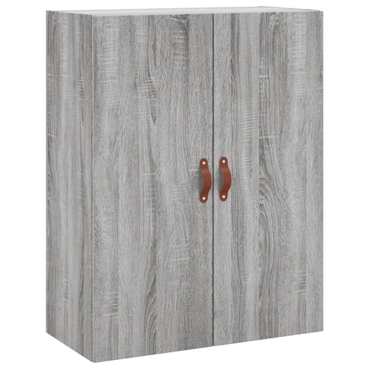 vidaXL Wall Mounted Cabinet Grey Sonoma 69,5x34x90 cm