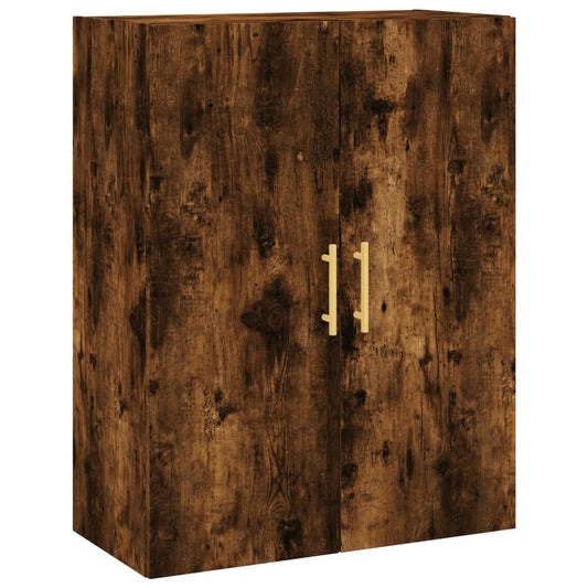 vidaXL Wall Mounted Cabinet Smoked Oak 69,5x34x90 cm