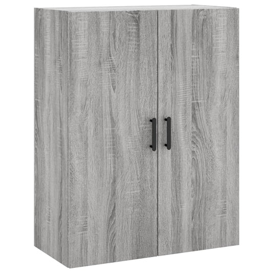 vidaXL Wall Mounted Cabinet Grey Sonoma 69,5x34x90 cm