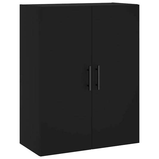vidaXL Wall Mounted Cabinet Black 69,5x34x90 cm