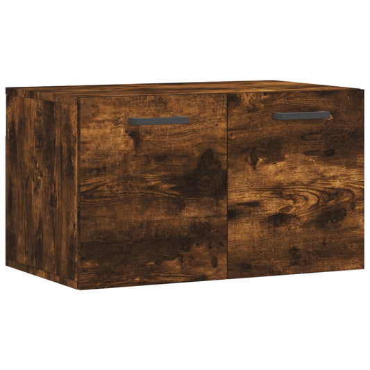 vidaXL Wall Cabinet Smoked Oak 60x36,5x35 cm Engineered Wood