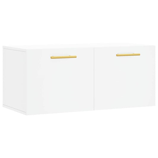 vidaXL Wall Cabinet White 80x36,5x35 cm Engineered Wood