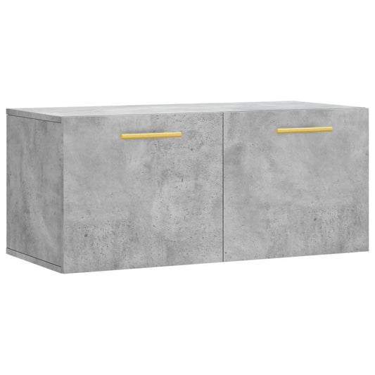 vidaXL Wall Cabinet | Concrete grey | Engineered wood | Medium | Wall Cabinet