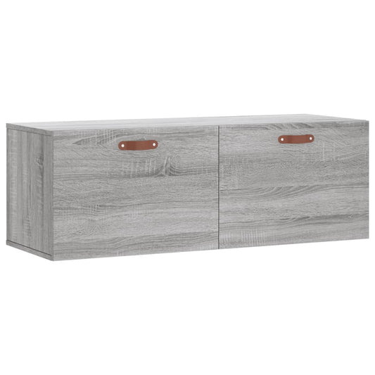 vidaXL Wall Cabinet Grey Sonoma 100x36,5x35 cm Engineered Wood