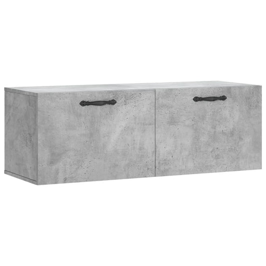 vidaXL Wall Cabinet Concrete Grey 100x36.5x35 cm Engineered Wood