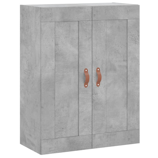 vidaXL Wall Mounted Cabinet Concrete Grey 69.5x34x90cm Engineered Wood