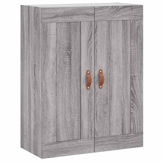 vidaXL Wall Mounted Cabinet Grey Sonoma 69,5x34x90 cm Engineered Wood