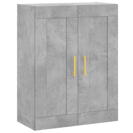 vidaXL Wall Mounted Cabinet Concrete Grey 69,5x34x90 cm Engineered Wood