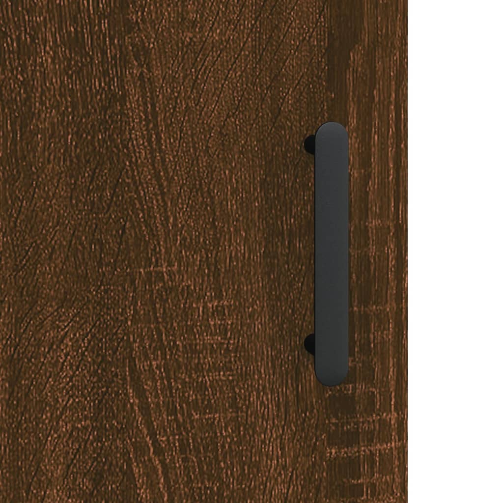 vidaXL Wall Mounted Cabinet Brown Oak 69,5x34x90 cm Engineered Wood