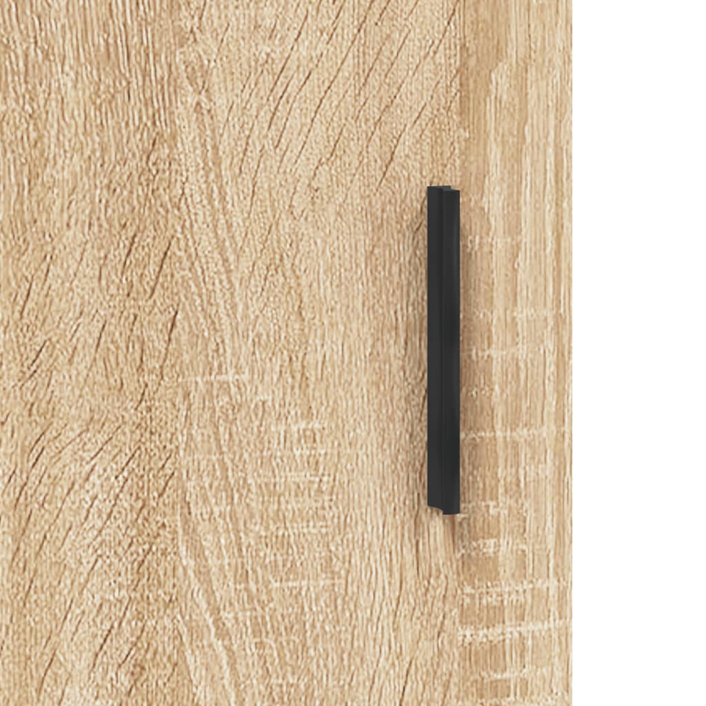 vidaXL Wall Mounted Cabinet Sonoma Oak 69,5x34x90 cm Engineered Wood