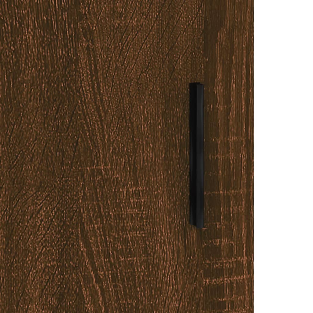 vidaXL Wall Mounted Cabinet Brown Oak 69,5x34x90 cm Engineered Wood