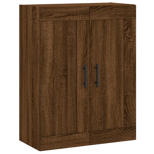 vidaXL Wall Mounted Cabinet Brown Oak 69,5x34x90 cm Engineered Wood