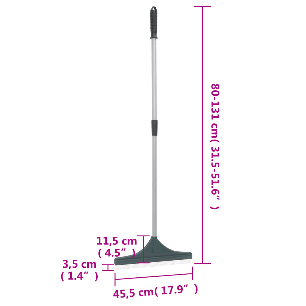 vidaXL Artificial Grass Rake Dark Green 131 cm PP