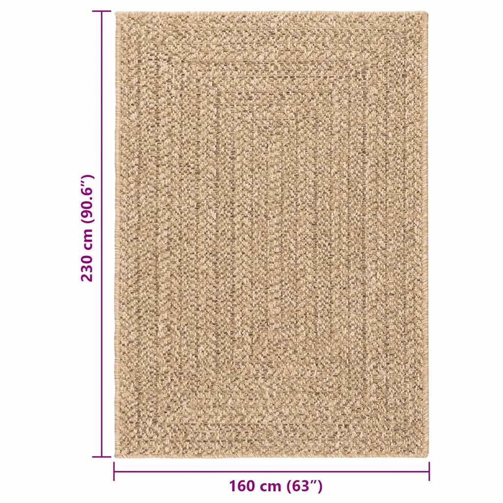 vidaXL Rug ZIZUR 160x230 cm Jute Look Indoor and Outdoor