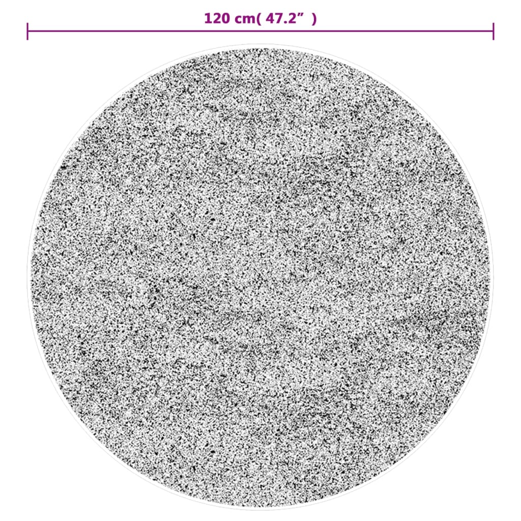 vidaXL Rug Washable Multicolour Ø 120 cm Anti Slip