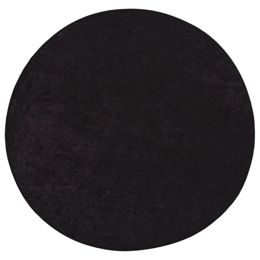 vidaXL Rug Washable Anthracite Ø 200 cm