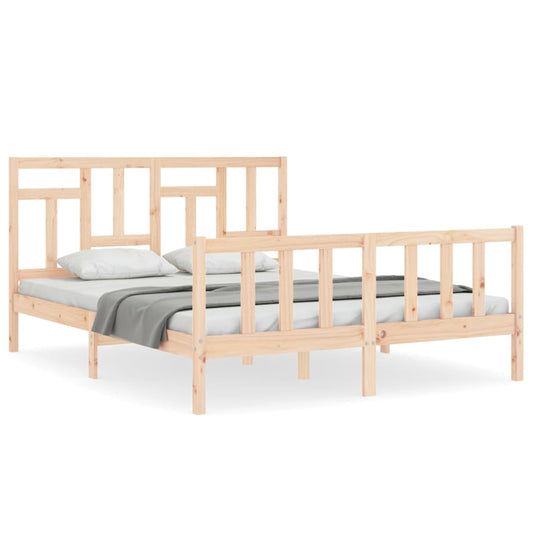 vidaXL Bed Frame without Mattress 160x200 cm Solid Wood Pine