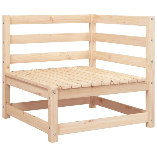 vidaXL Garden Sofa | Pine Wood Colour | Solid Pine Wood | 70x70 | Modular