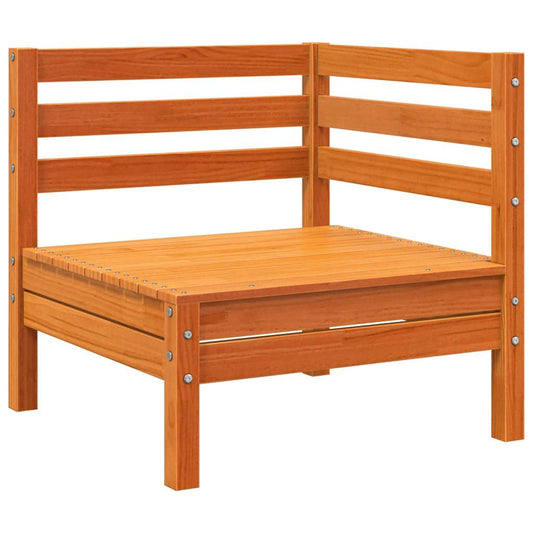 vidaXL Garden Sofa | Wax Brown | Solid pine wood | Medium | Modular
