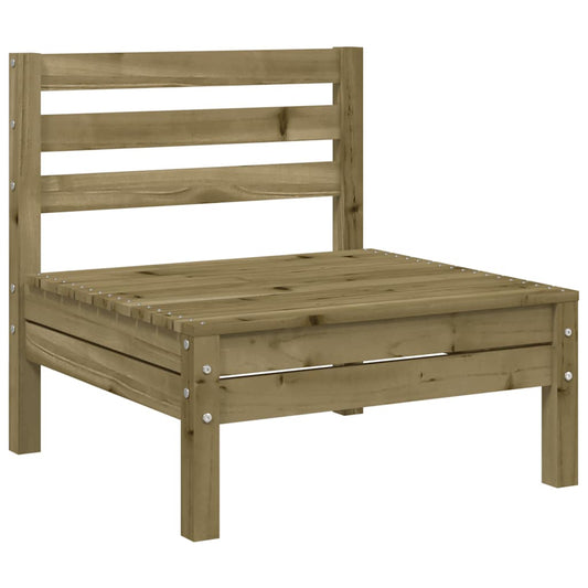 vidaXL Garden Sofa | Natural wood | Treated pine wood