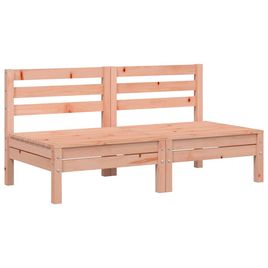 vidaXL Garden Sofa | Set of 2 | Natural Wood | Solid Douglas wood (untreated)