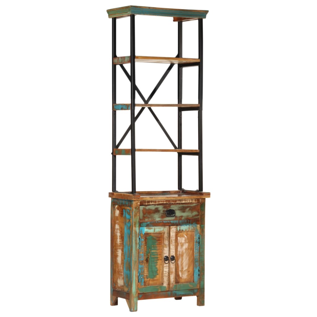 vidaXL Highboard 55x30x180 cm Solid Wood Reclaimed