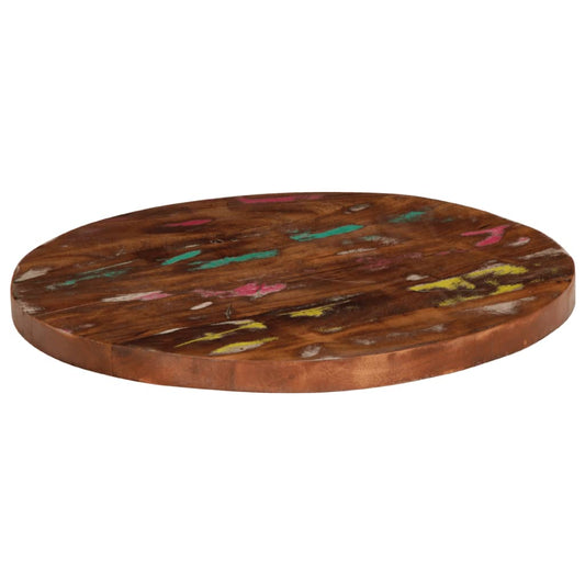 vidaXL Table Top Ø 40x3,8 cm Round Solid Wood Reclaimed