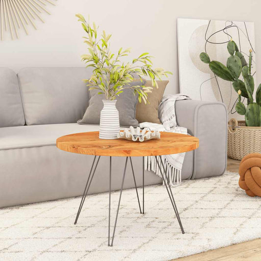 vidaXL Table Top Ø40x2,5 cm Round Solid Wood Acacia