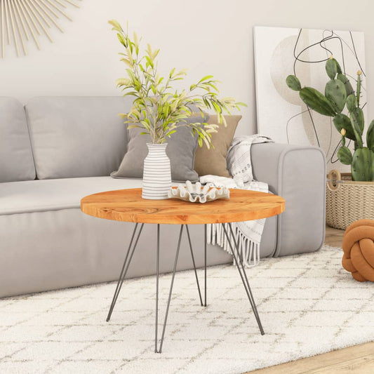 vidaXL Table Top Ø50x3,8 cm Round Solid Wood Acacia