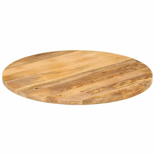 vidaXL Table Top Ø 90x2,5 cm Round Solid Wood Mango