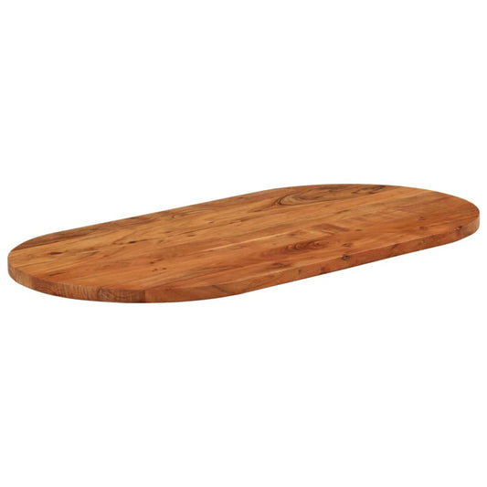 vidaXL Table Top 120x60x3.8 cm Oval Solid Wood Acacia