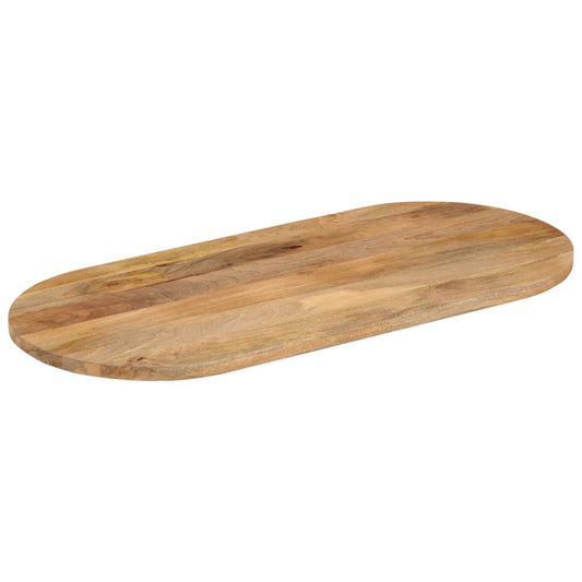 vidaXL Table Top 80x40x2,5 cm Oval Solid Wood Mango