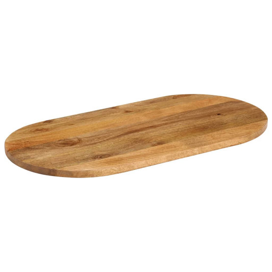 vidaXL Table Top 120x50x2,5 cm Oval Solid Wood Mango