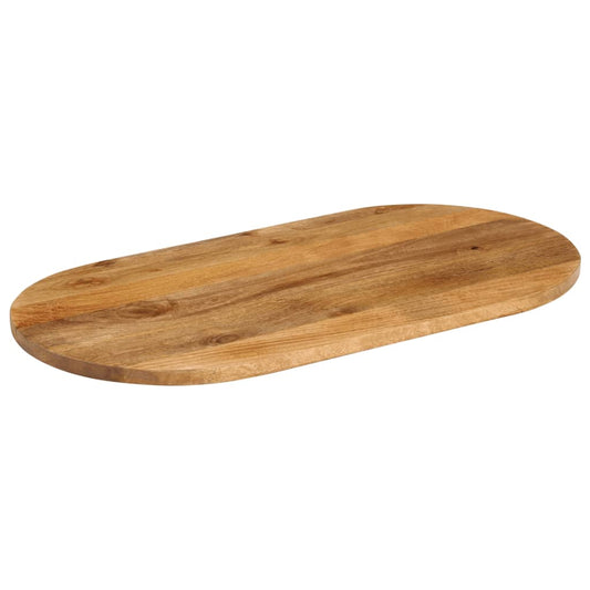 vidaXL Table Top 120x60x2,5 cm Oval Solid Wood Mango