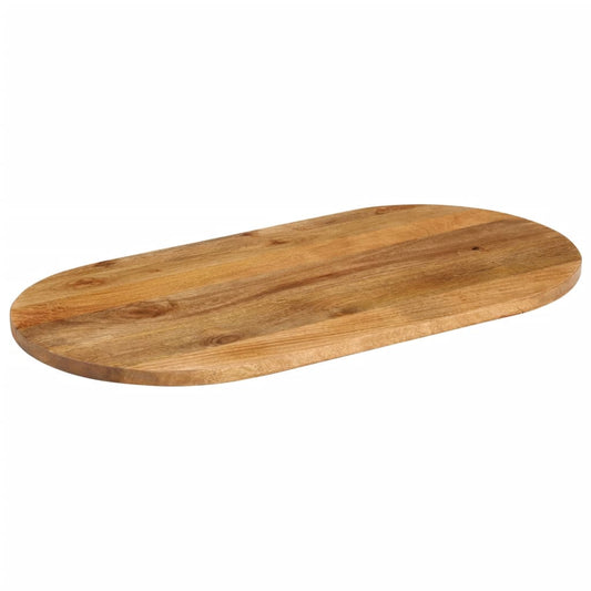vidaXL Table Top 90x40x3,8 cm Oval Solid Wood Mango