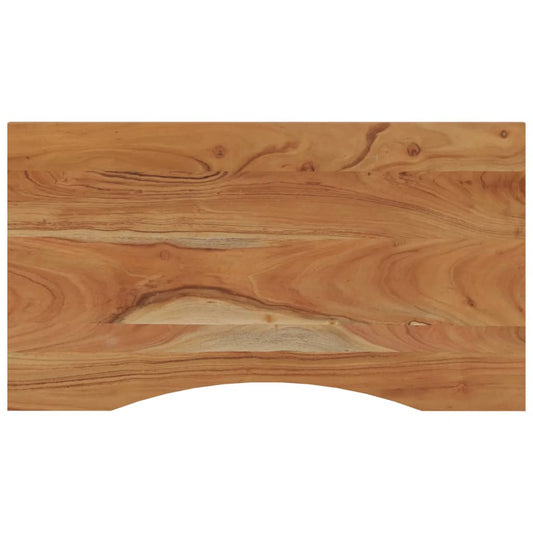 vidaXL Desk Top 90x50x2.5 cm Rectangular Solid Wood Acacia