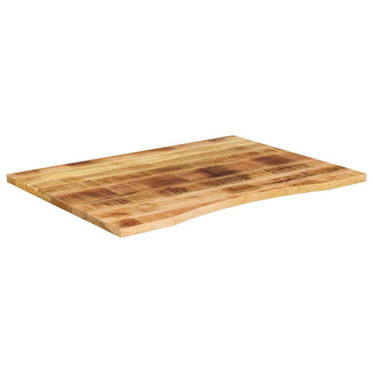 vidaXL Desk Top with Curve 110x80x2,5 cm Solid Wood Rough Mango