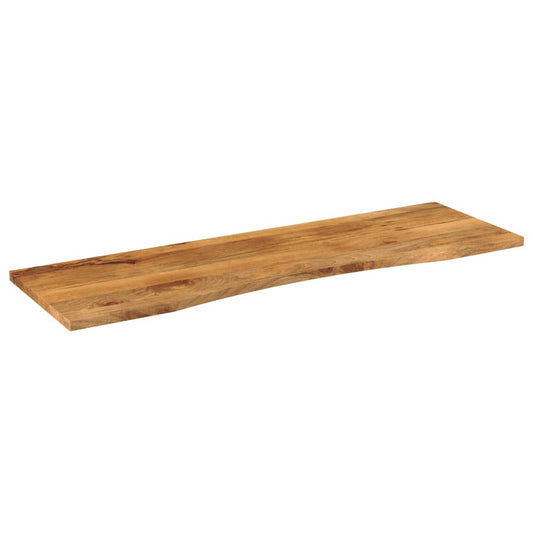 vidaXL Desk Top with Curve 160x50x2,5 cm Solid Wood Rough Mango