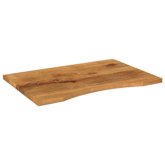 vidaXL Desk Top with Curve 80x60x2,5 cm Solid Wood Rough Mango