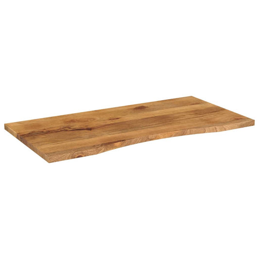 vidaXL Desk Top with Curve 140x60x2,5 cm Solid Wood Rough Mango