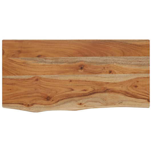 vidaXL Wall Shelf 40x20x2,5 cm Rectangular Solid Wood Acacia Live Edge