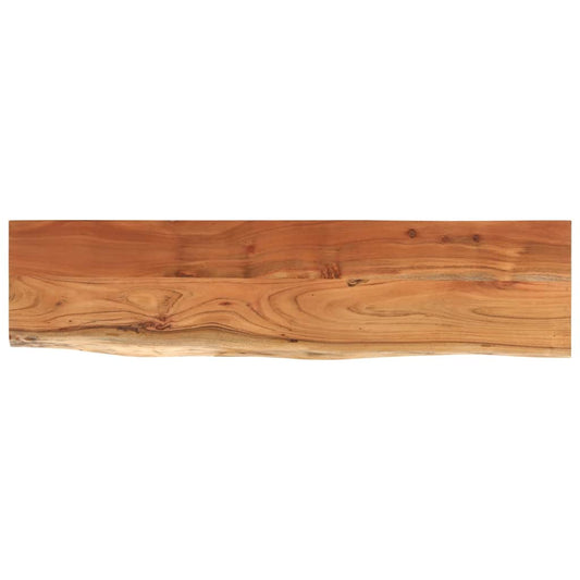vidaXL Wall Shelf 80x20x2,5 cm Rectangular Solid Wood Acacia Live Edge