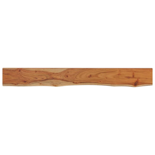 vidaXL Wall Shelf 140x20x2.5cm Rectangular Solid Wood Acacia Live Edge